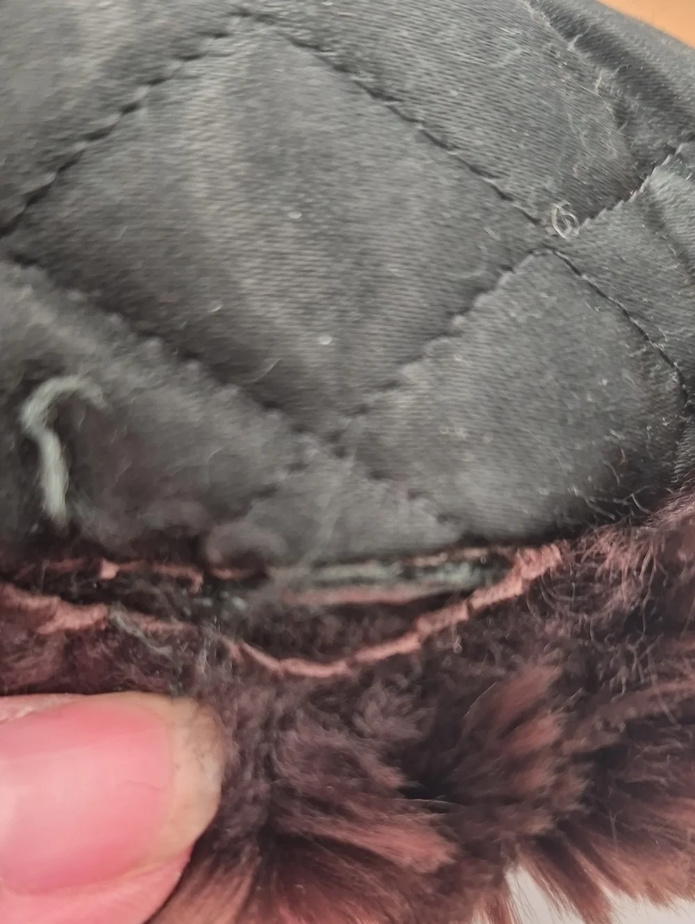 Vtg Nurseys of Bungay Sheepskin Fur Pillbox Hat Made in UK